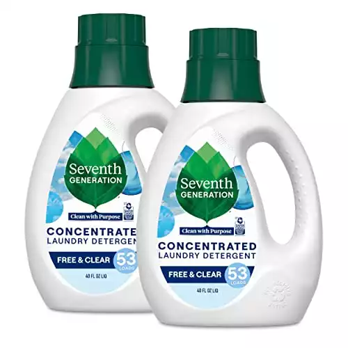 Seventh Generation Concentrated Laundry Detergent Liquid Free & Clear Fragrance