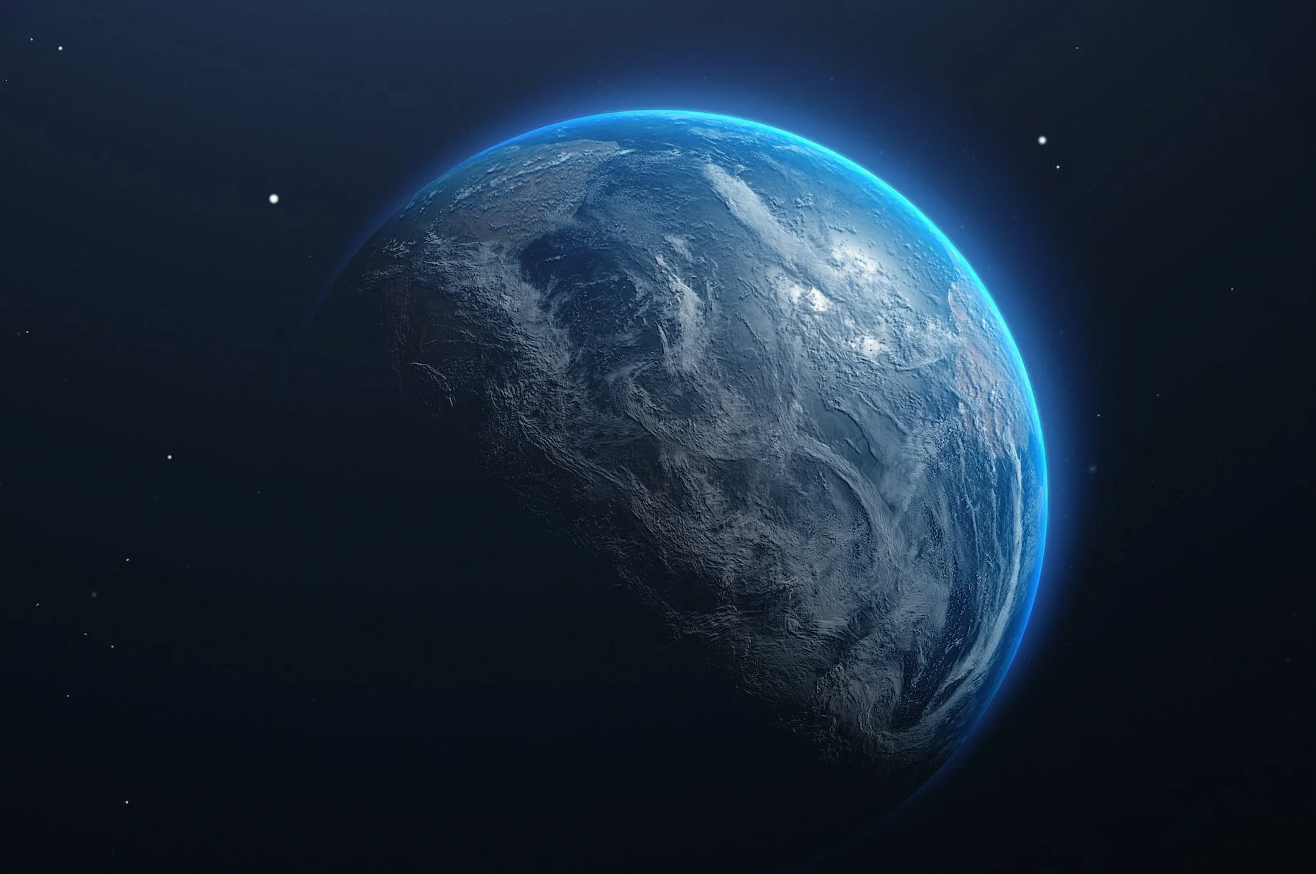 A view of earth. Be an earth-friendly consumer to protect it.