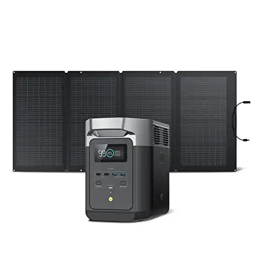 EF ECOFLOW DELTA2 Solar Generator with 220W Solar Panel