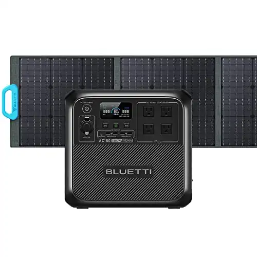 BLUETTI Solar Generator AC180 with PV200 Solar Panel Included